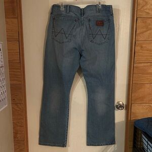 Wrangler Men's Light Blue Slim Boot Jeans